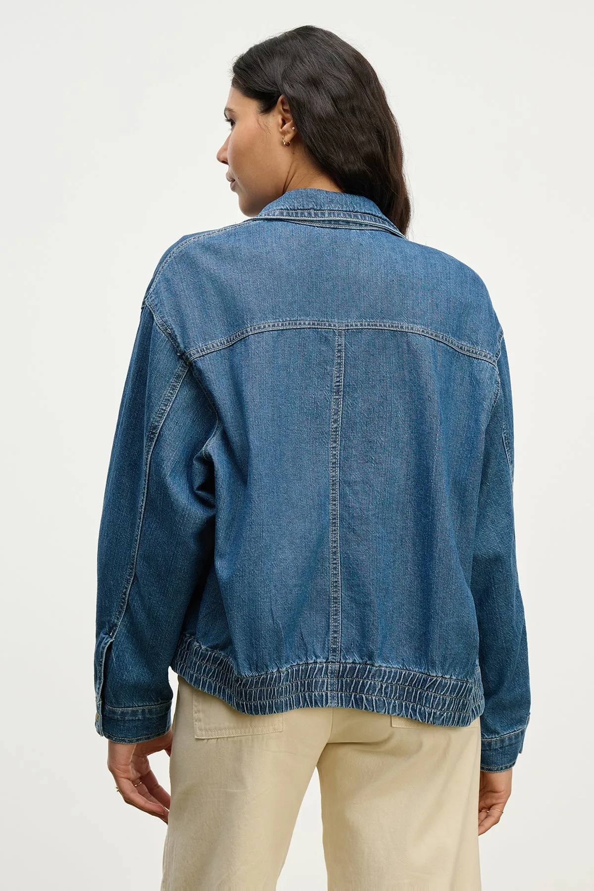Velvet | Porter Denim Zip Up Jacket - Classic sold by Sisters & Co product image thumbnail 2