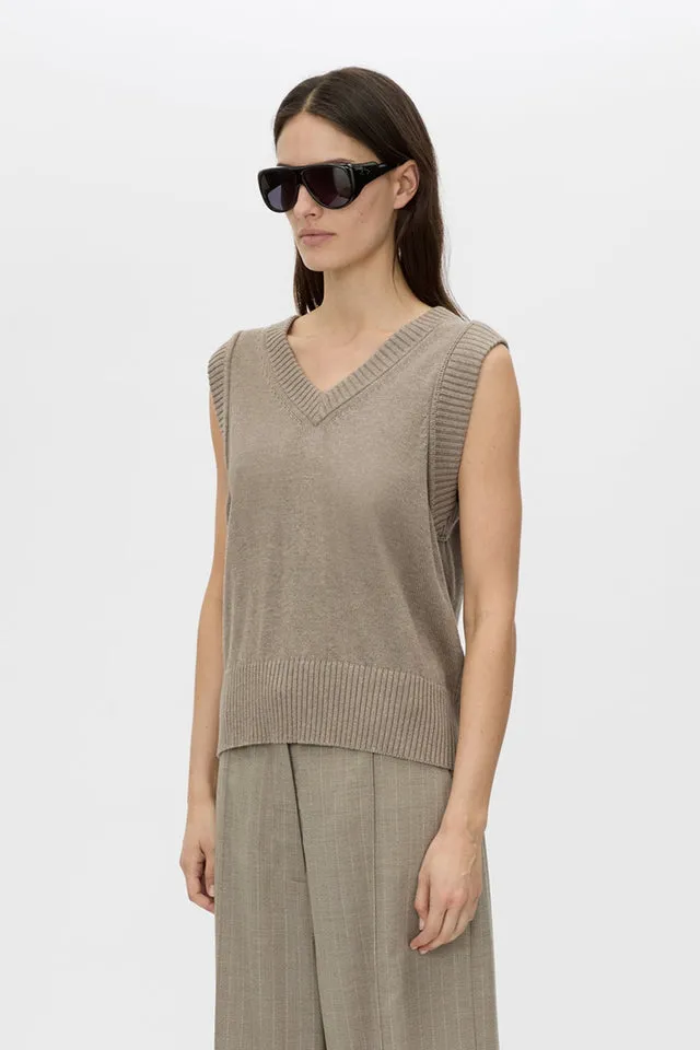 Camilla and Marc | Tori Knit Vest Top - Oat sold by Sisters & Co product image thumbnail 4