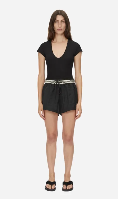 Camilla and Marc | Mimas Monogram Short - Black sold by Sister & Co
