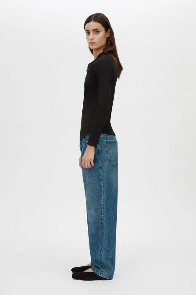 Camilla and Marc | Felton Knot Long Sleeve Tee - Black sold by Sister & Co product image thumbnail 4