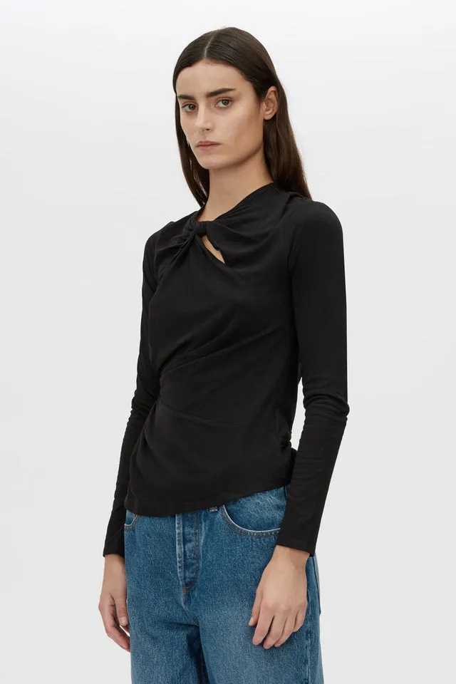 Camilla and Marc | Felton Knot Long Sleeve Tee - Black sold by Sister & Co product image thumbnail 2