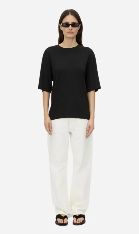 Camilla and Marc | Felton Draped Back Tee - Black sold by Sister & Co