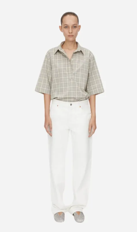 Camilla and Marc | Kinetic Tattersal Shirt - Taupe Check sold by Sister & Co