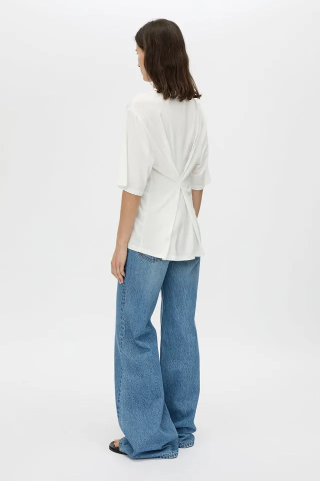 Camilla and Marc | Felton Draped Back Tee - Soft White sold by Sisters & Co product image thumbnail 4