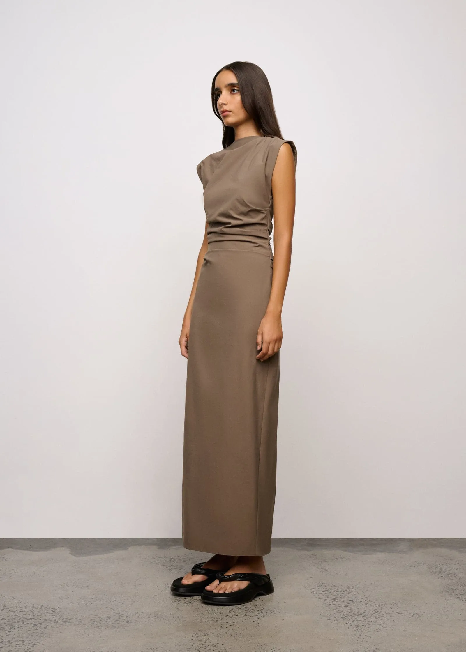 One Of Others | Palvin Dress - Mushroom sold by Sisters & Co product image thumbnail 3