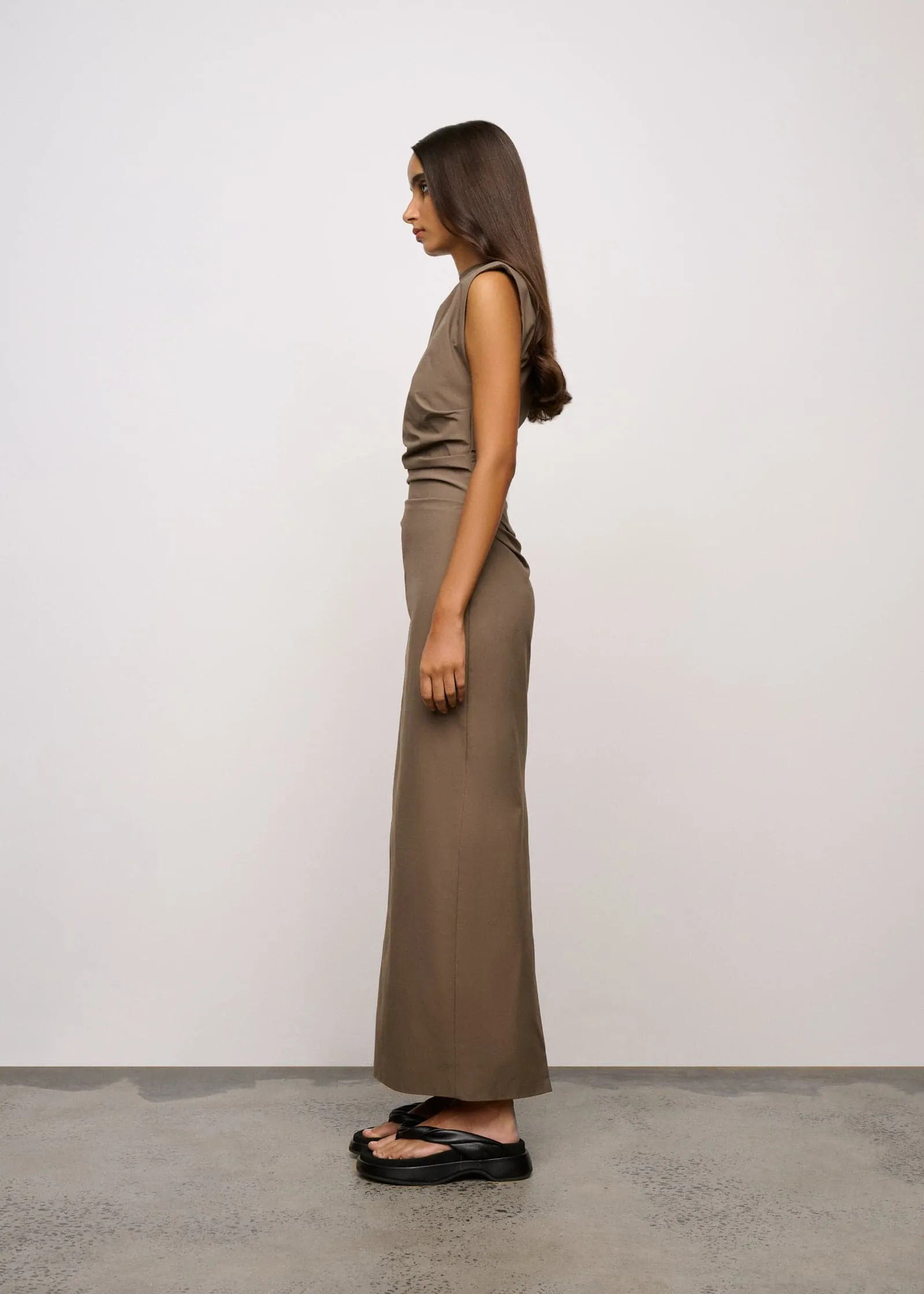 One Of Others | Palvin Dress - Mushroom sold by Sisters & Co product image thumbnail 4