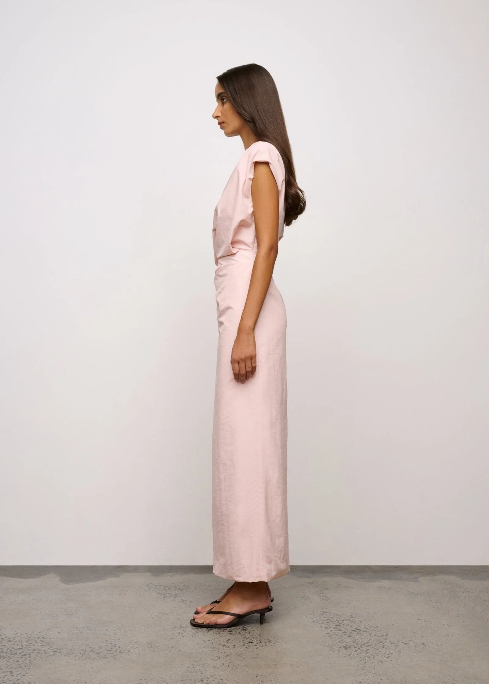 One Of Others | Pallas Midi Dress - Musk sold by Sisters & Co product image thumbnail 4