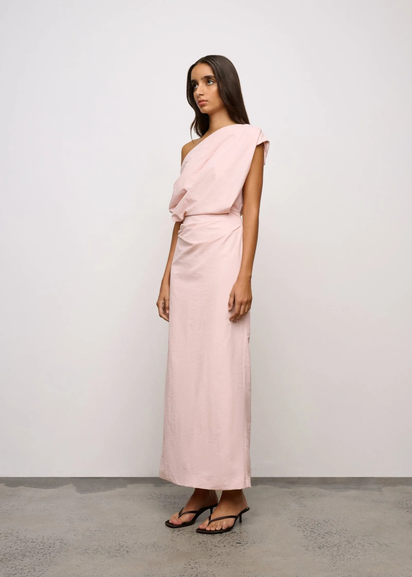 One Of Others | Pallas Midi Dress - Musk sold by Sisters & Co product image thumbnail 3