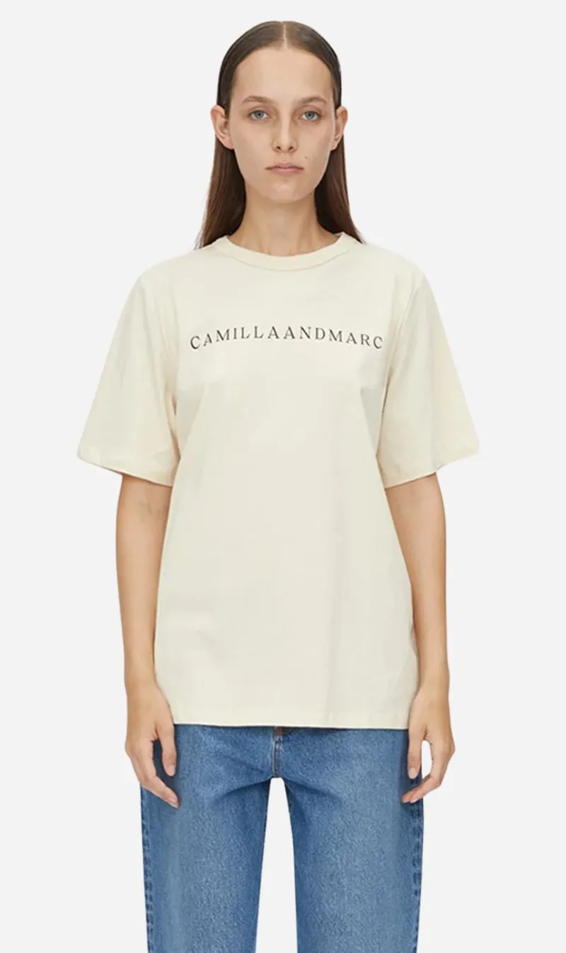 Camilla and Marc | Capella Logo Tee - Bone sold by Sisters & Co