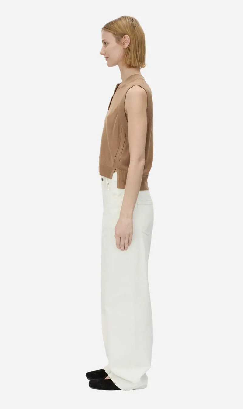Camilla and Marc | Cardinal Sleeveless Cardigan - Tan sold by Sisters & Co product image thumbnail 2