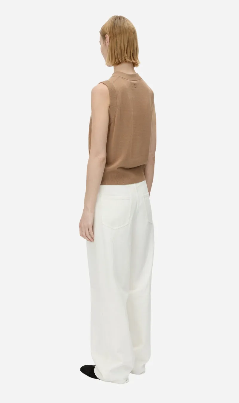 Camilla and Marc | Cardinal Sleeveless Cardigan - Tan sold by Sisters & Co product image thumbnail 3