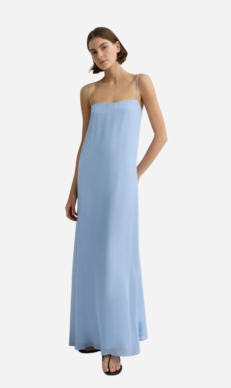 Bondi Born | Capri Silk Chiffon Cami Dress - Sky sold by Sisters & Co