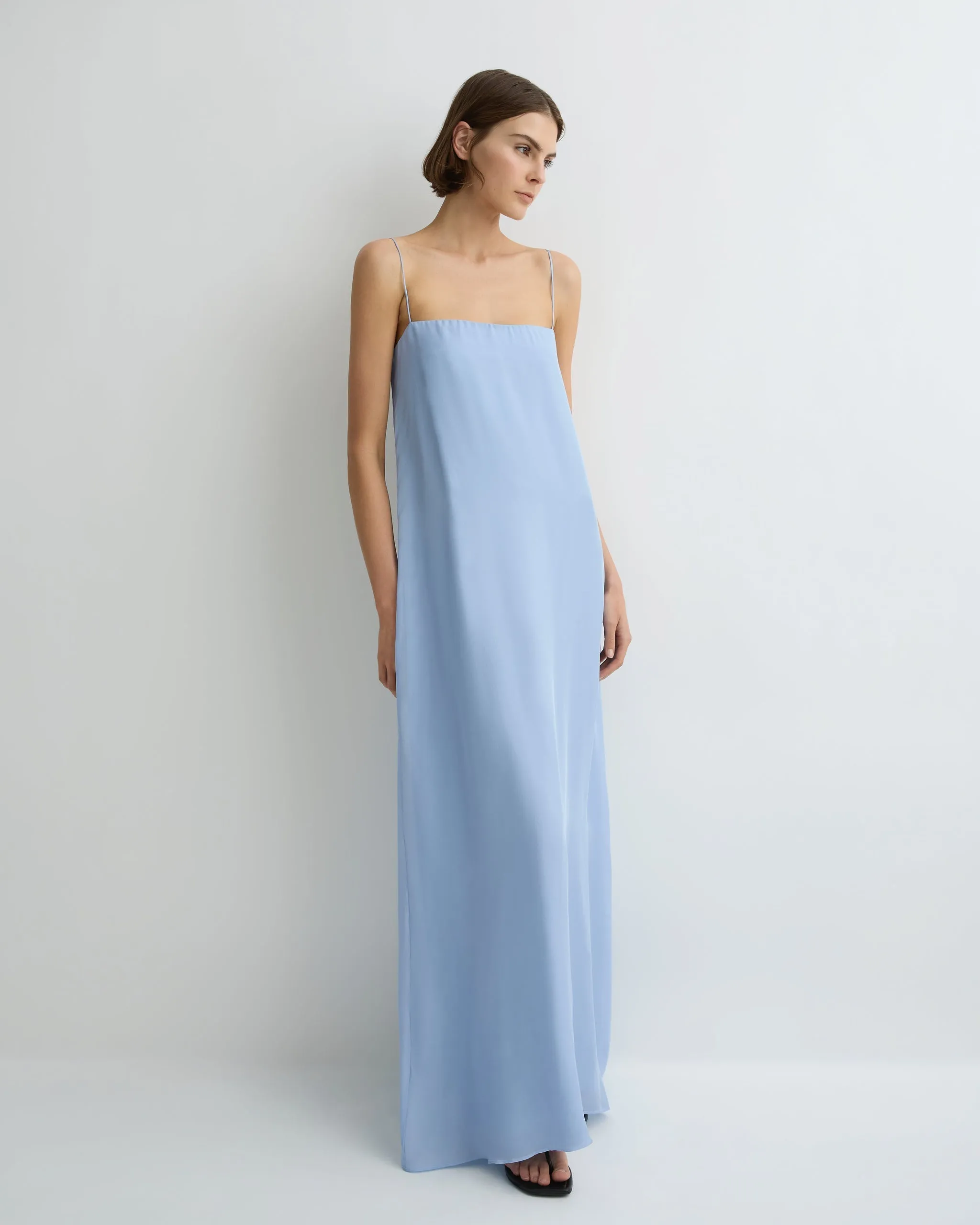 Bondi Born | Capri Silk Chiffon Cami Dress - Sky sold by Sisters & Co product image thumbnail 3