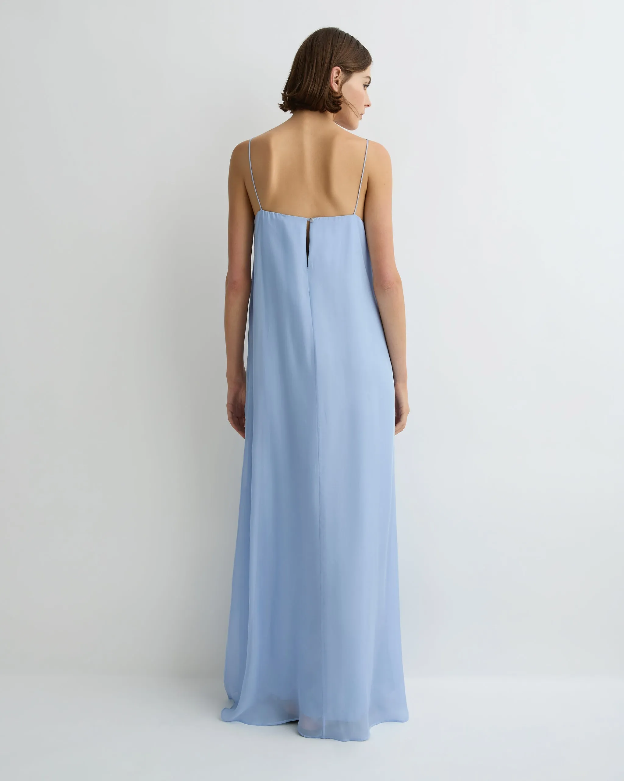 Bondi Born | Capri Silk Chiffon Cami Dress - Sky sold by Sisters & Co product image thumbnail 4