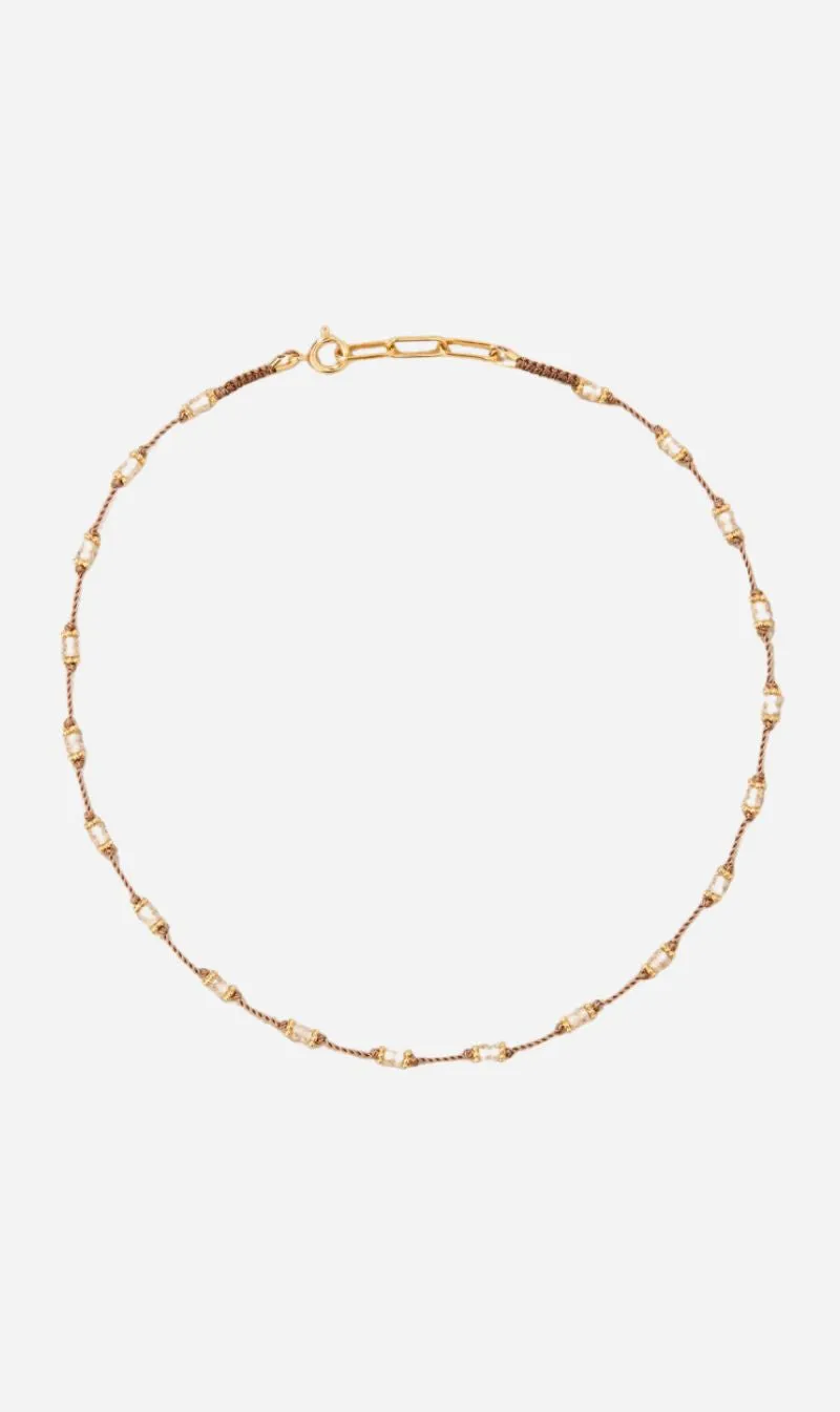 Tityaravy | Tiare Necklace - Natural Zircon sold by Sisters & Co