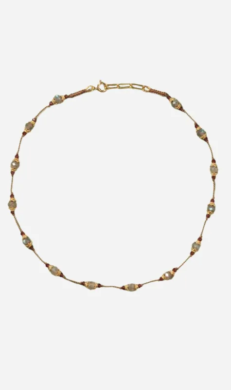 Tityaravy | Sriphala Necklace - Labradorite sold by Sister & Co
