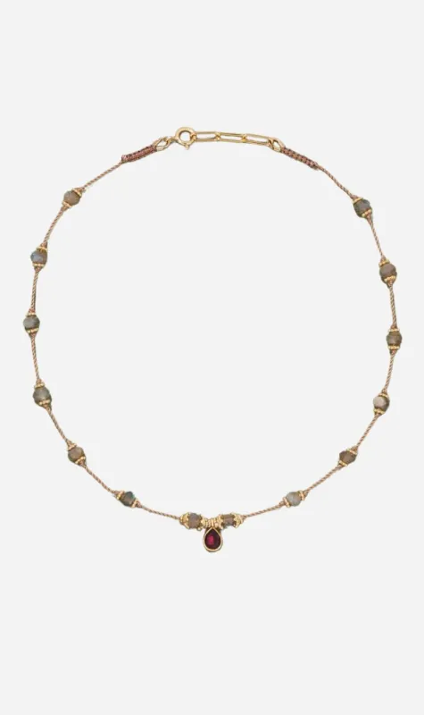 Tityaravy | Tanza Necklace - Labradorite sold by Sister & Co