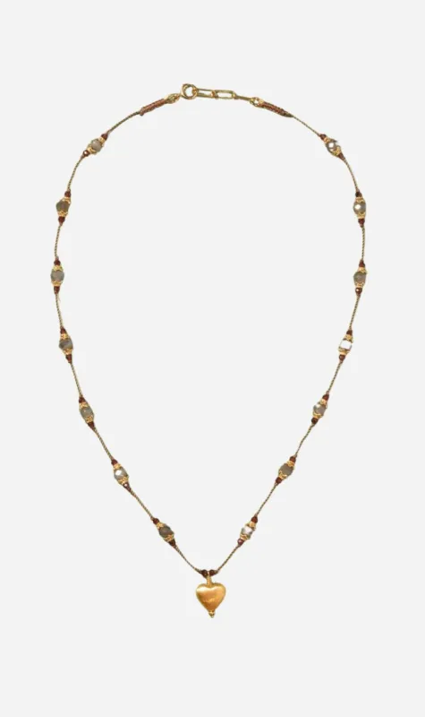 Tityaravy | Dil Necklace - Labradorite sold by Sister & Co