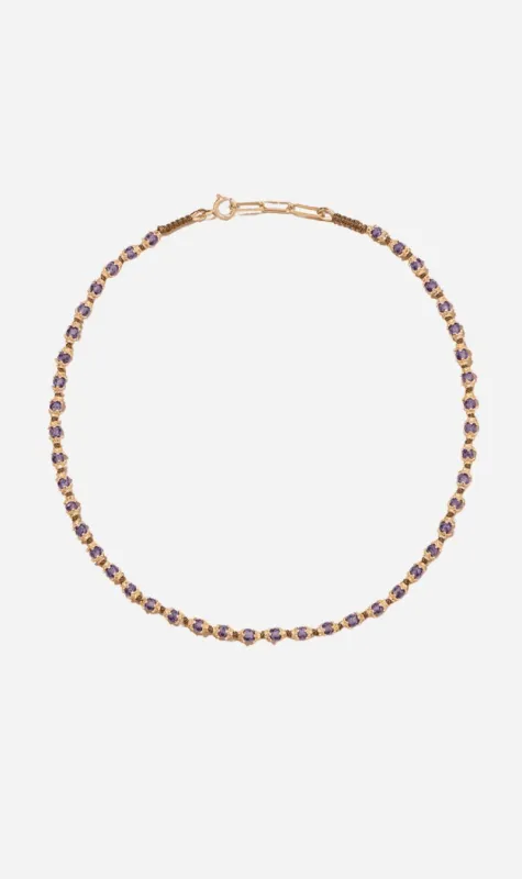 Tityaravy | Kamilah Necklace - Amethyst sold by Sister & Co