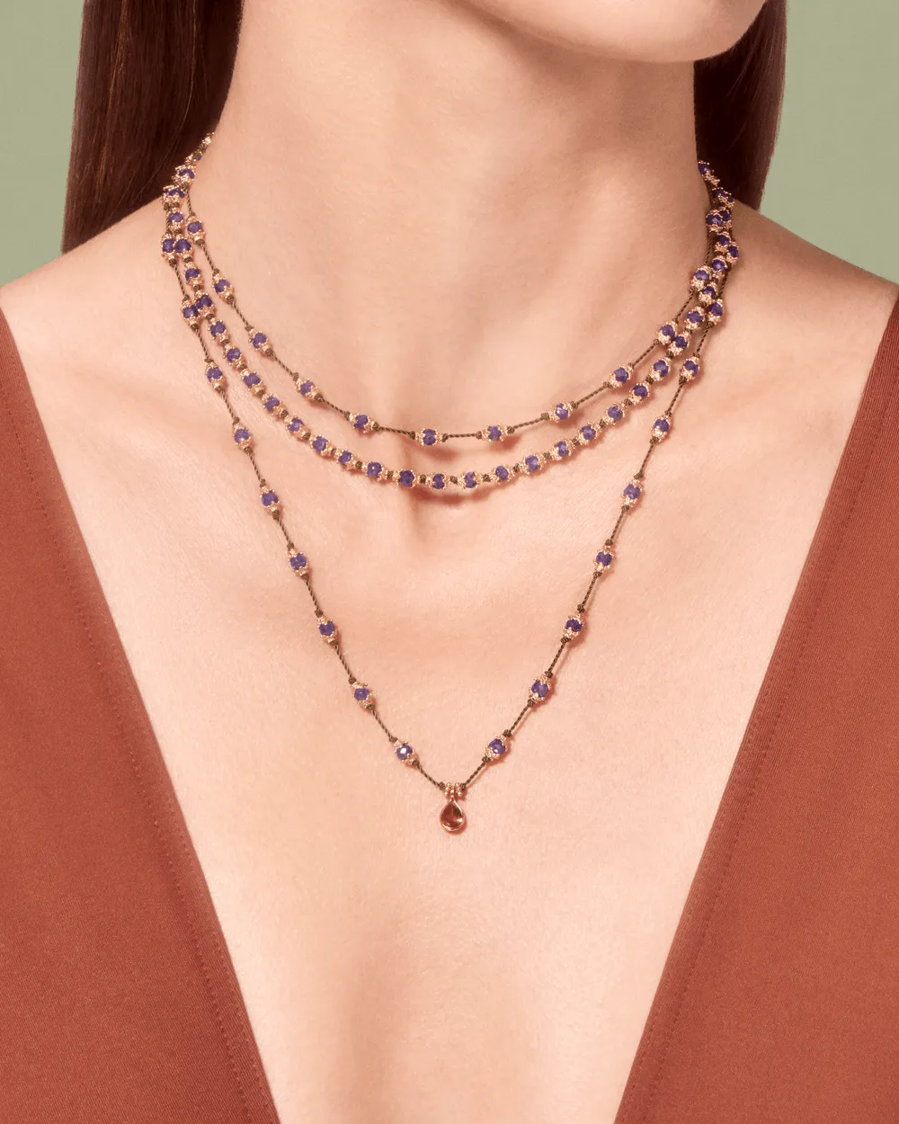 Tityaravy | Kamilah Necklace - Amethyst sold by Sisters & Co product image thumbnail 2