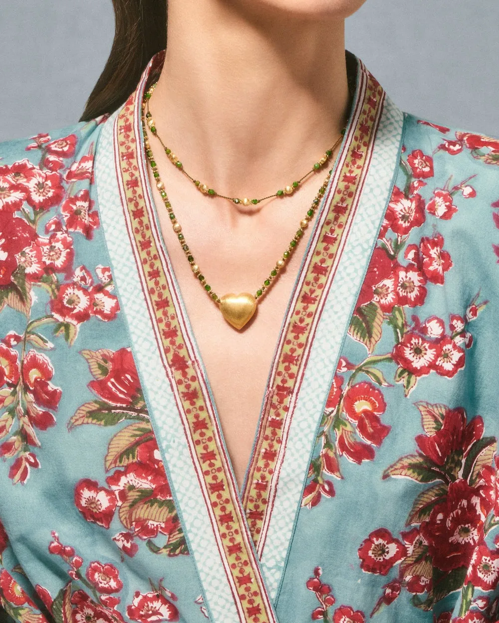 Tityaravy | Bigdil Necklace - Diopside/Beige sold by Sister & Co product image thumbnail 2