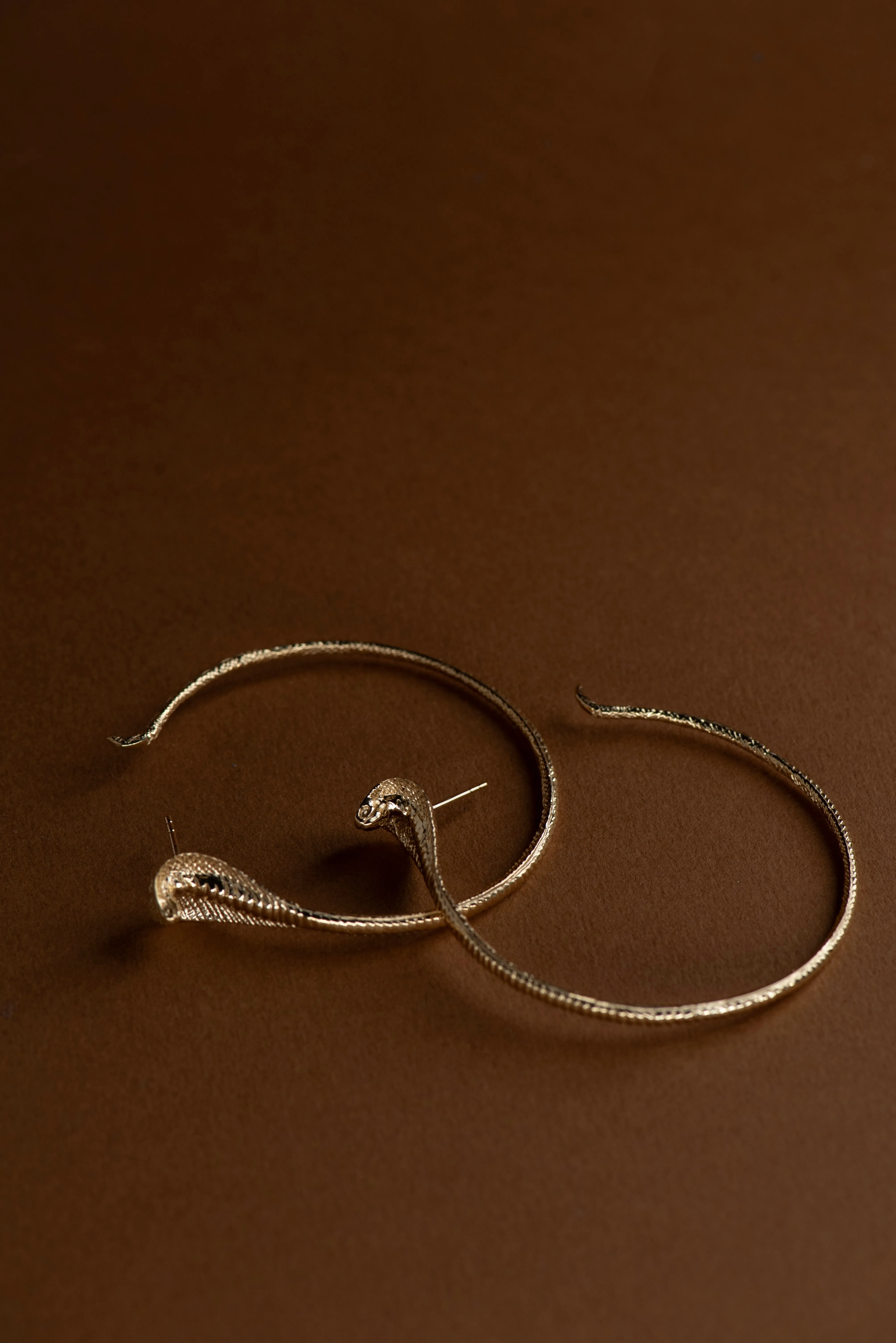 Zoe & Morgan | Snake Hoops - Gold sold by Sisters & Co product image thumbnail 3