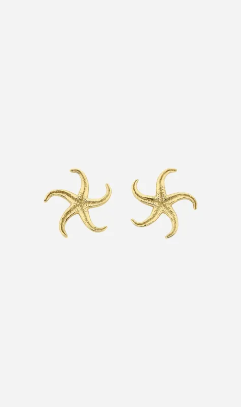 Zoe & Morgan | Starfish Earrings - Gold sold by Sister & Co