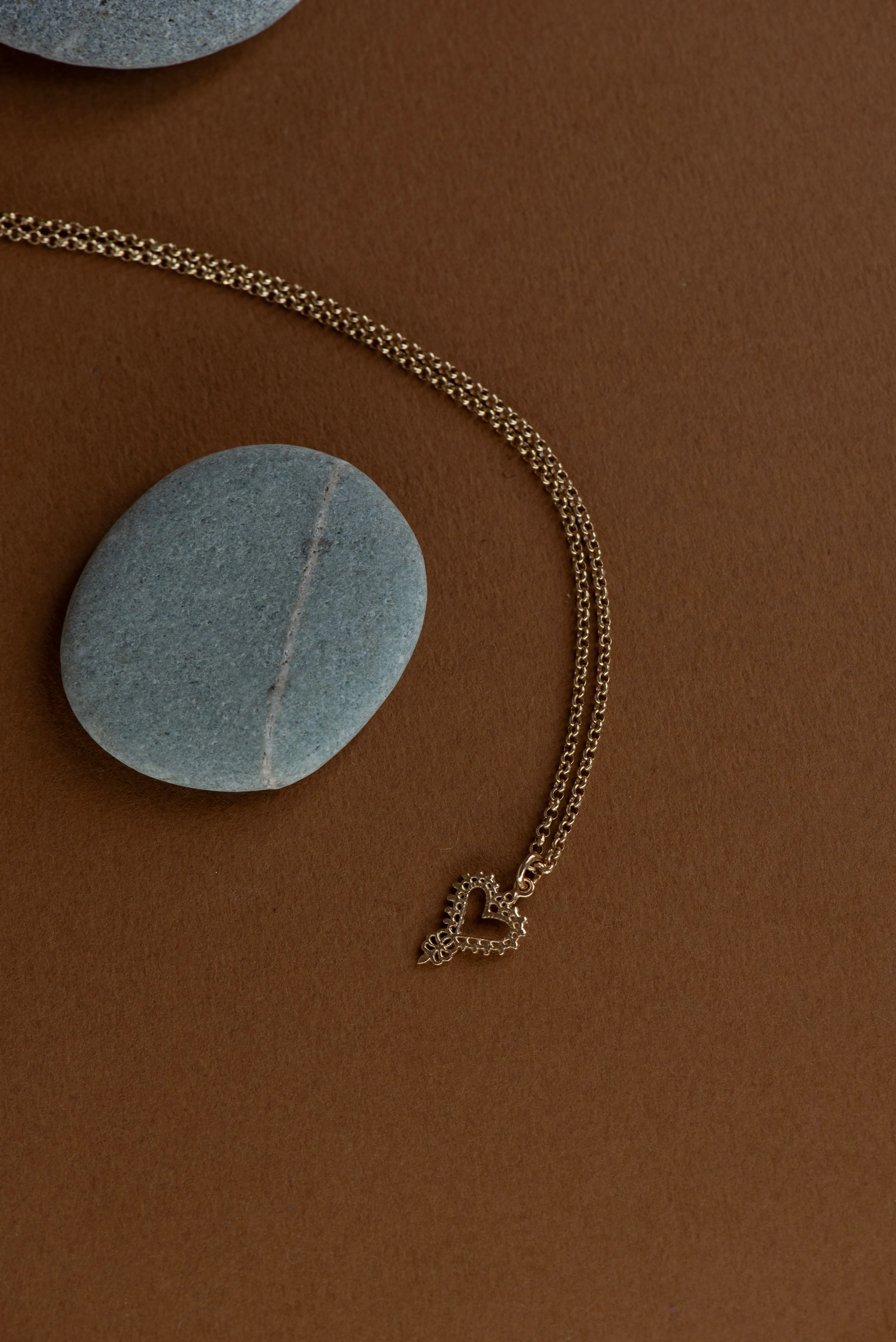 Zoe & Morgan | Mini Gypsy Heart Necklace - Gold sold by Sisters & Co product image thumbnail 3