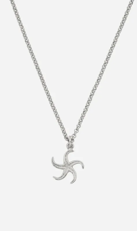 Zoe & Morgan | Starfish Necklace - Silver sold by Sister & Co