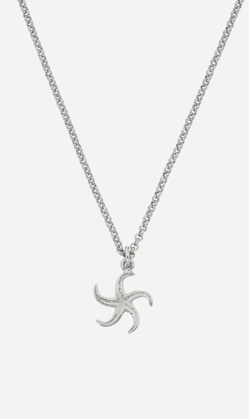 Zoe & Morgan | Starfish Necklace - Silver sold by Sisters & Co