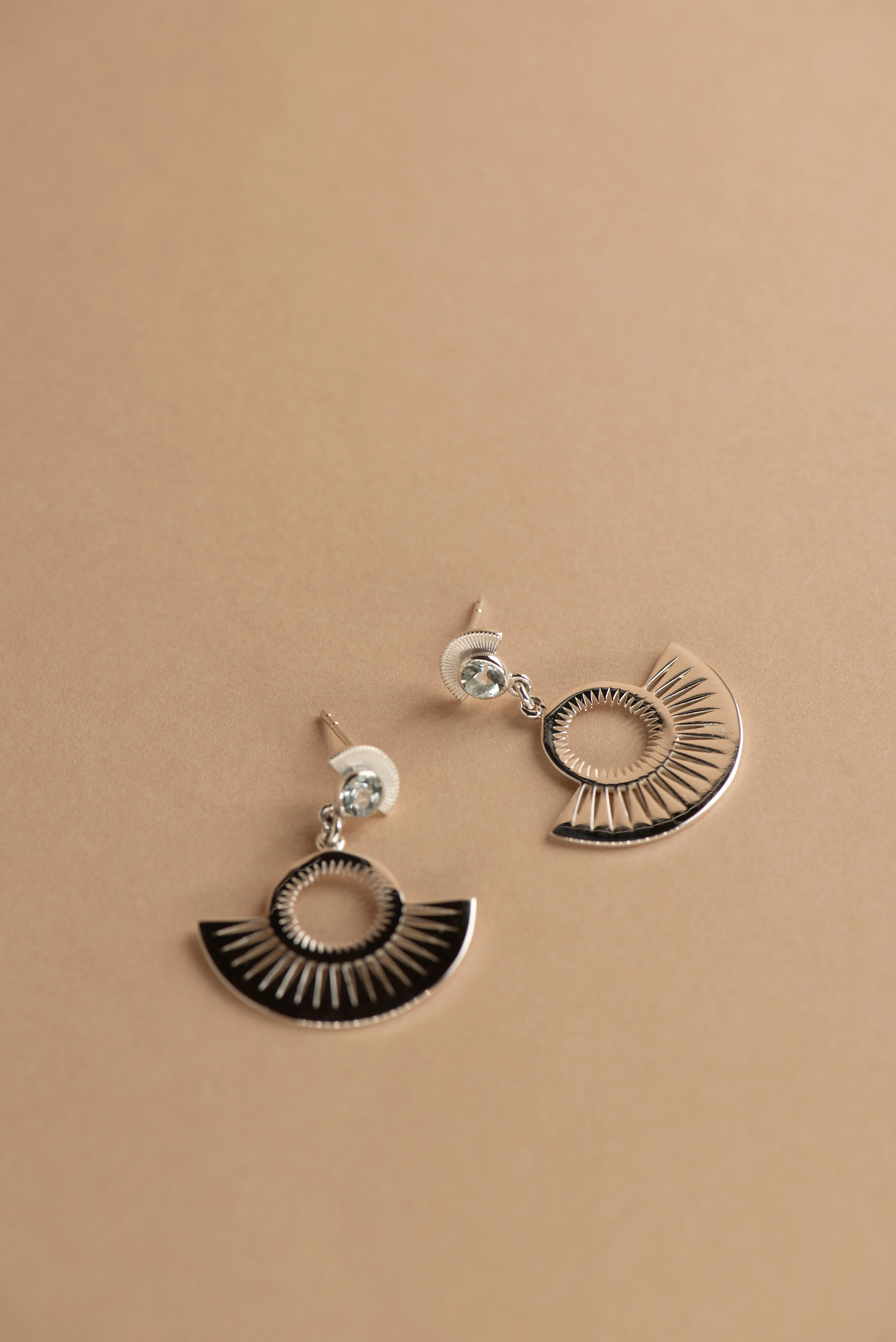 Zoe & Morgan | Pocket Full Of Sunshine Earrings - Silver/White Topaz sold by Sisters & Co product image thumbnail 3