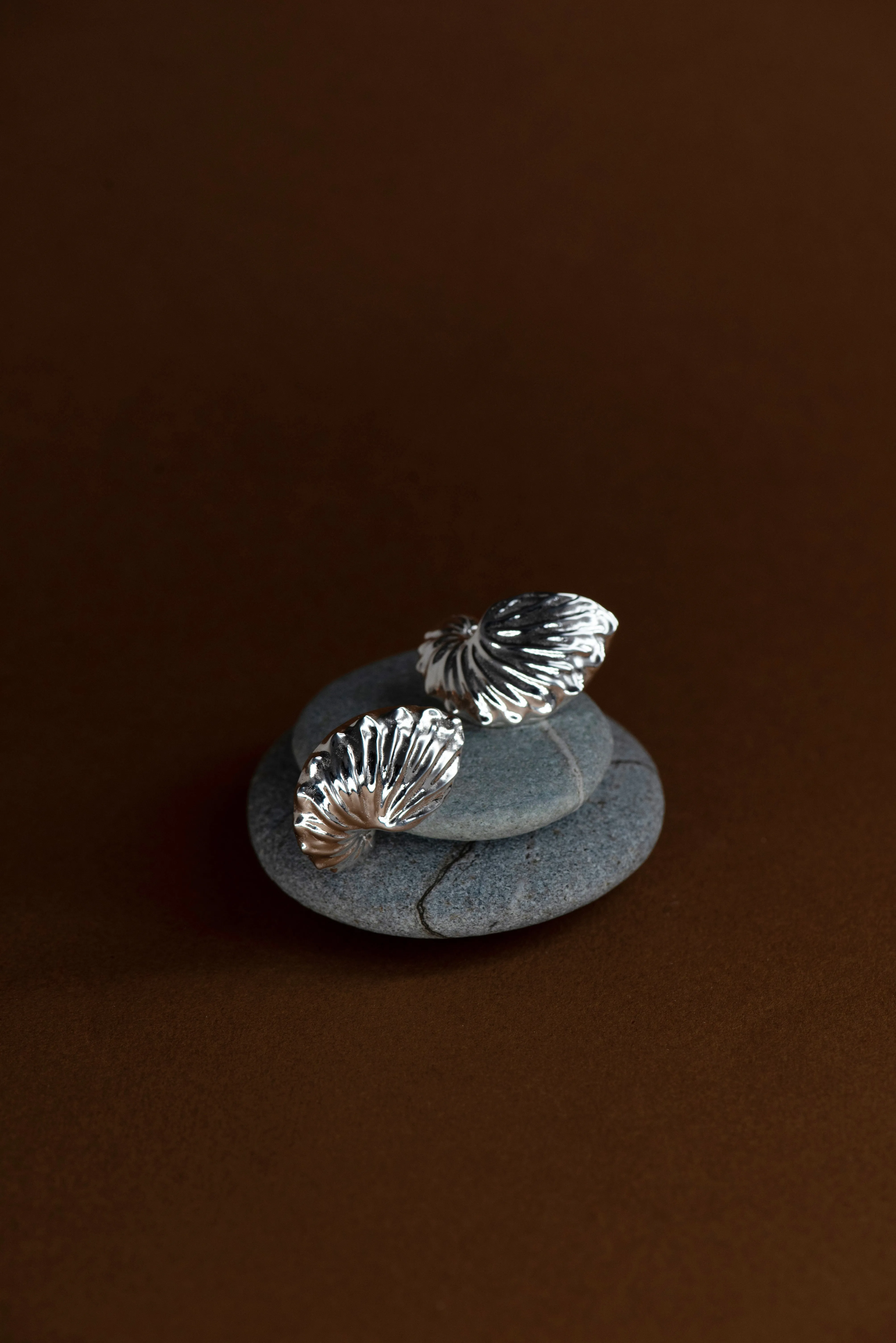 Zoe & Morgan | Paper Nautilus Earrings - Silver sold by Sisters & Co product image thumbnail 3