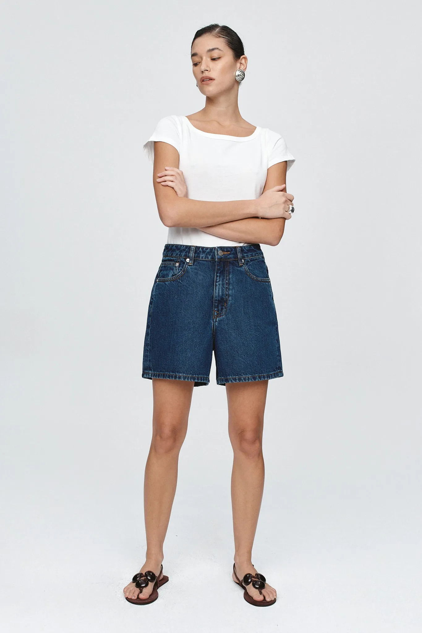 Marle | Classic Jean Short - Classic Blue sold by Sisters & Co product image thumbnail 3
