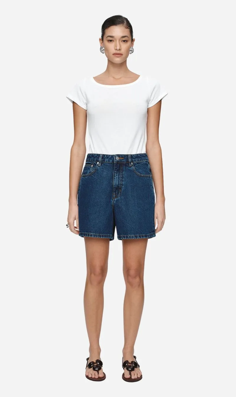 Marle | Classic Jean Short - Classic Blue sold by Sisters & Co