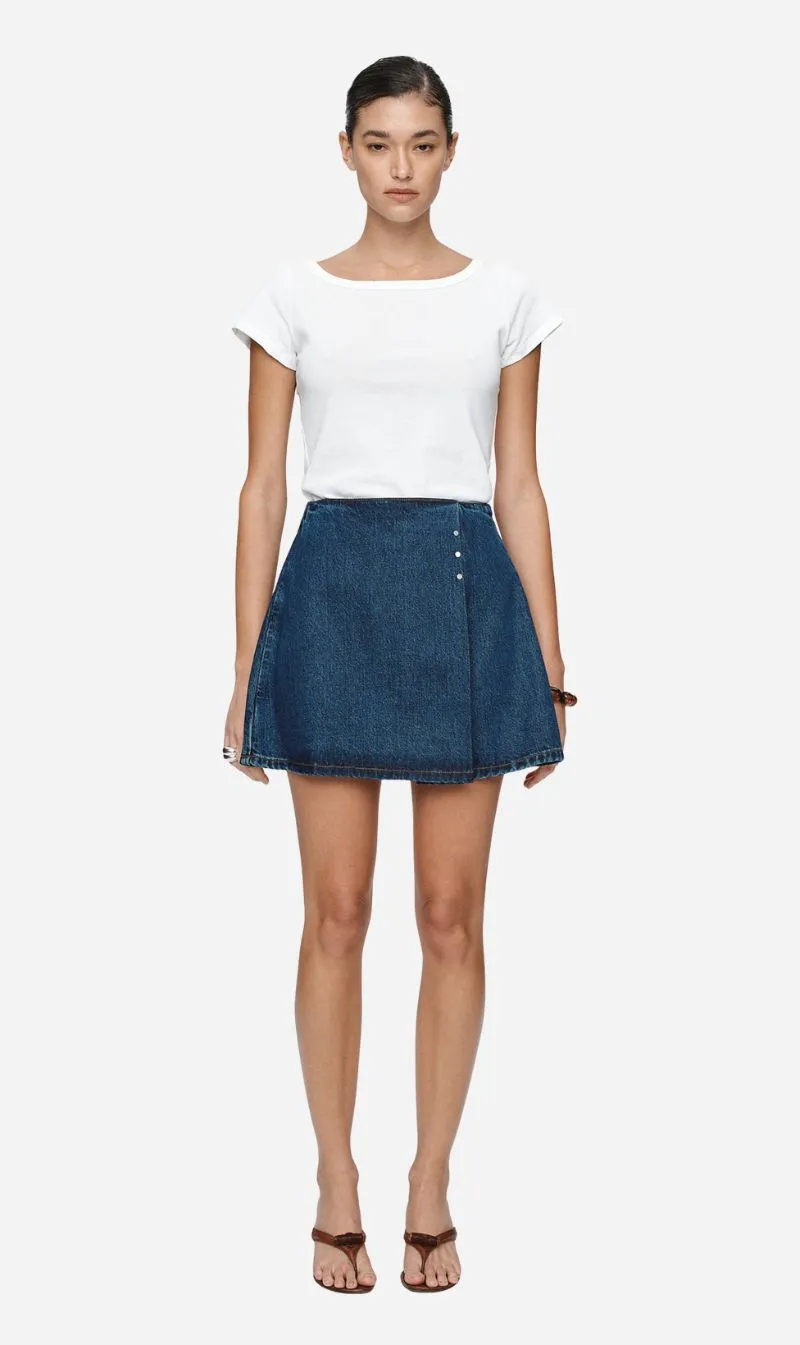 Marle | Rivet Skirt - Classic Blue sold by Sisters & Co