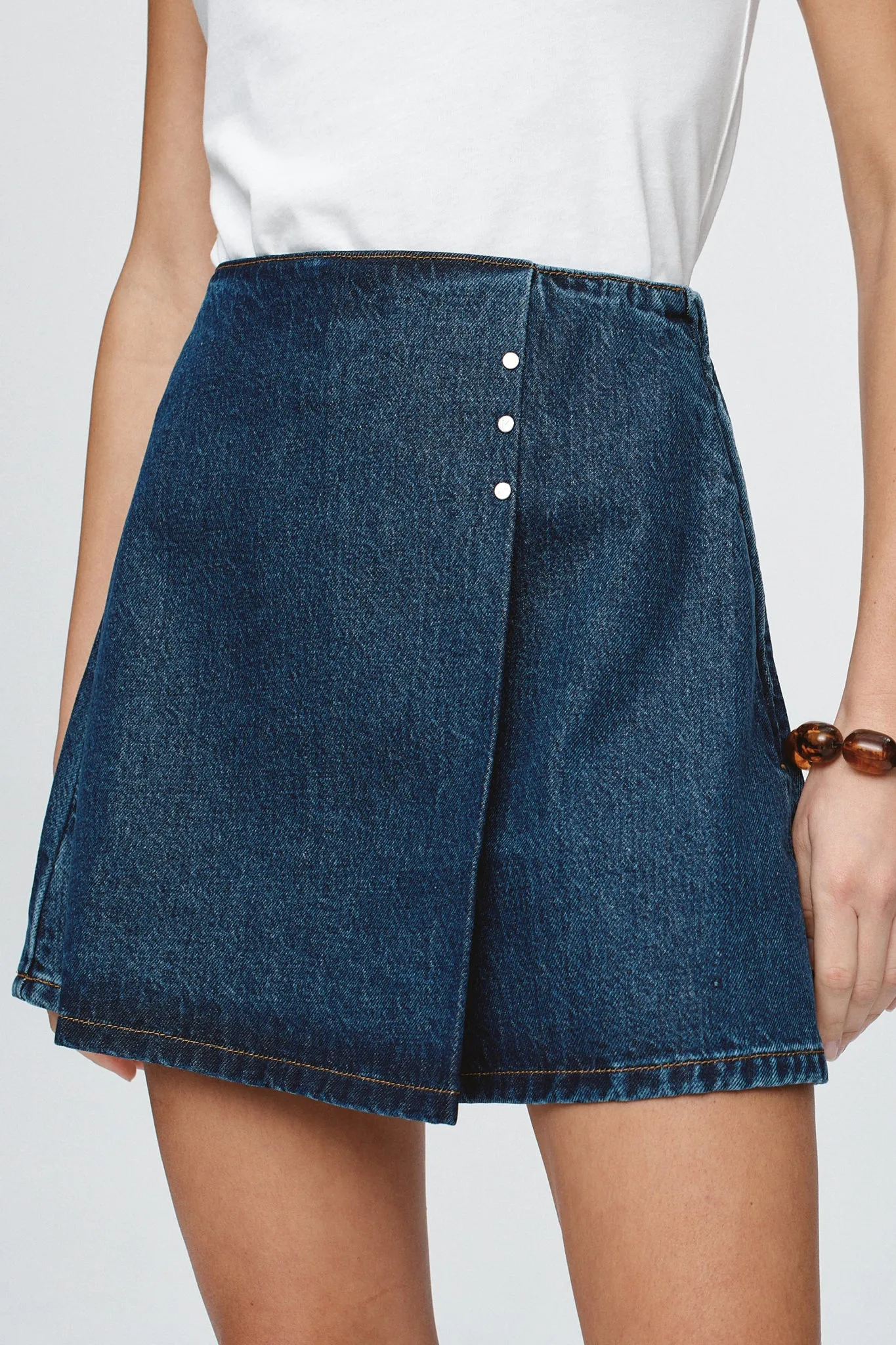 Marle | Rivet Skirt - Classic Blue sold by Sisters & Co product image thumbnail 2