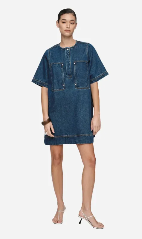 Marle | Patch Pocket Dress - Classic Blue sold by Sister & Co