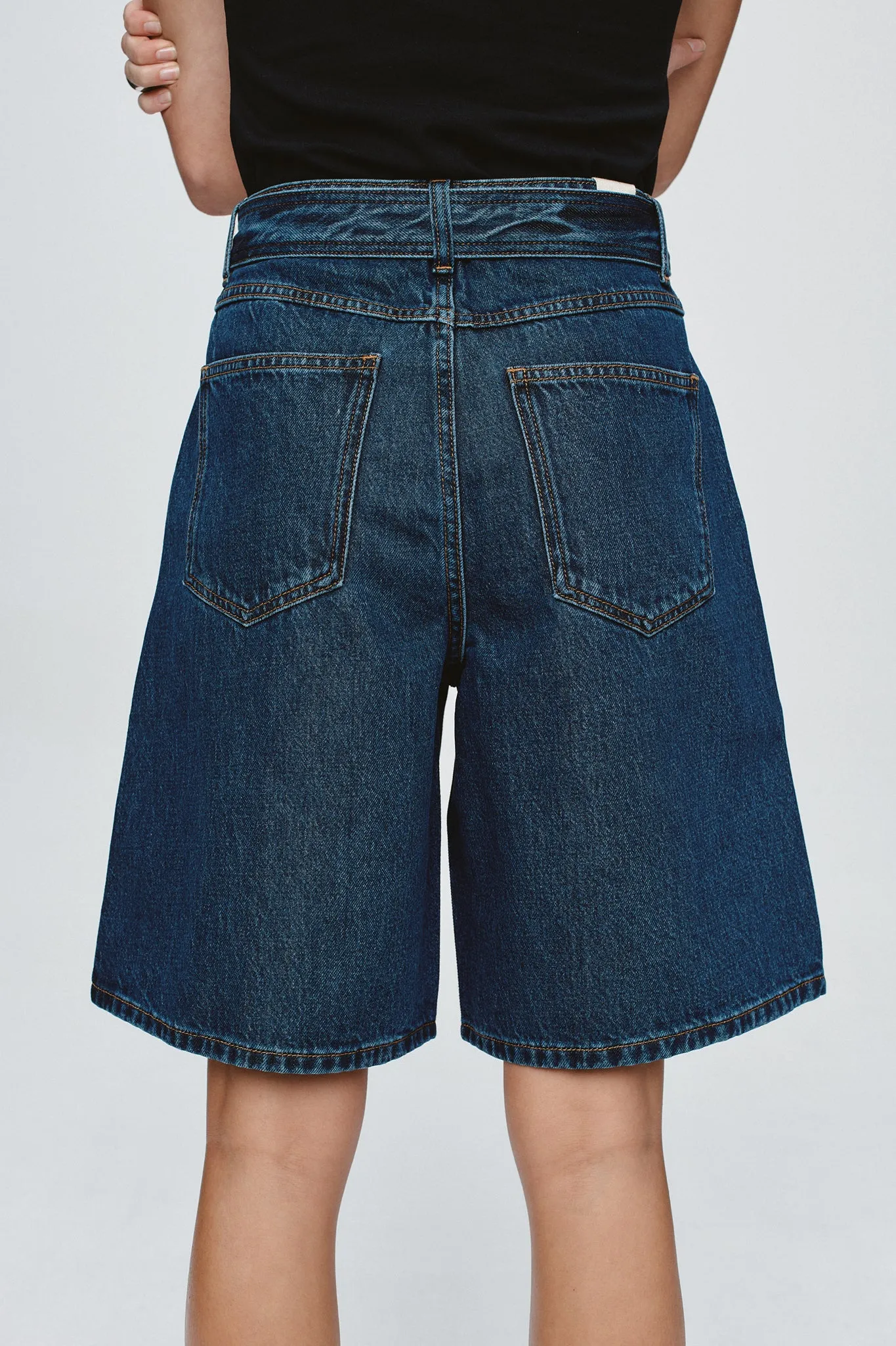 Marle | Belted Jean Short - Classic Blue sold by Sisters & Co product image thumbnail 5