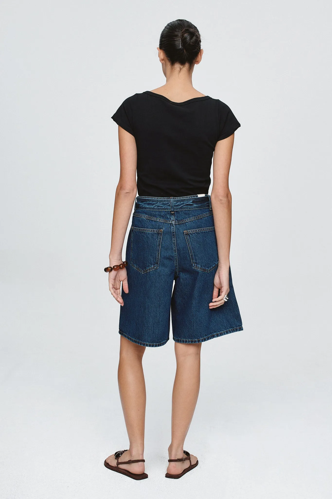 Marle | Belted Jean Short - Classic Blue sold by Sisters & Co product image thumbnail 4