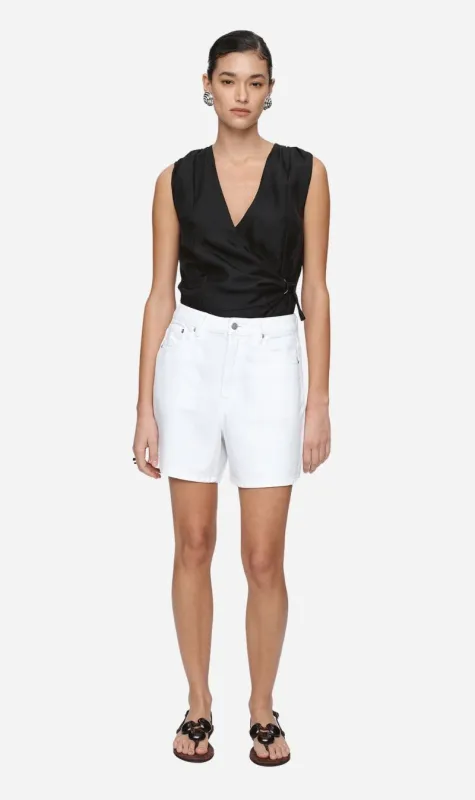 Marle | Classic Jean Short - Blanc sold by Sister & Co