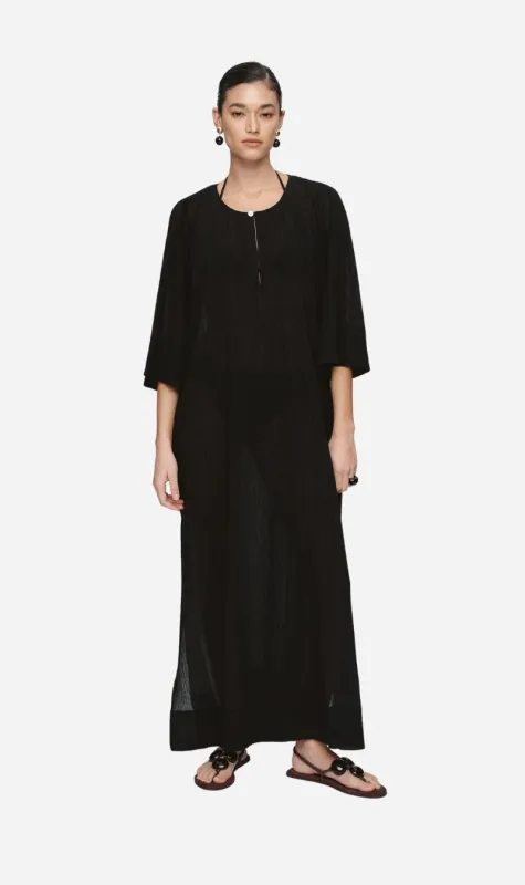 Marle | Kaftan - Black Crinkle sold by Sister & Co