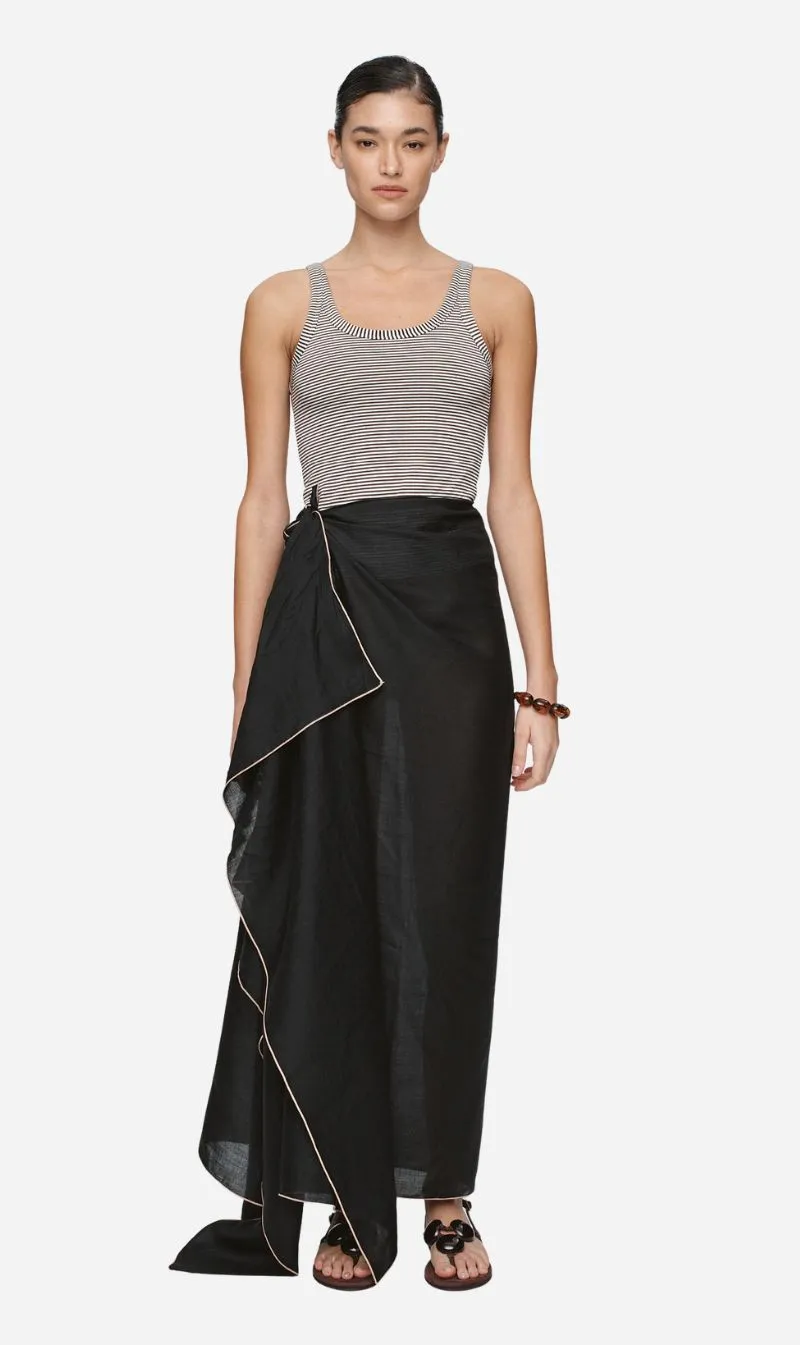 Marle | Hattie Sarong - Black sold by Sisters & Co
