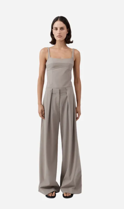 St Agni | Tailored Bustier Top - Mousse sold by Sister & Co