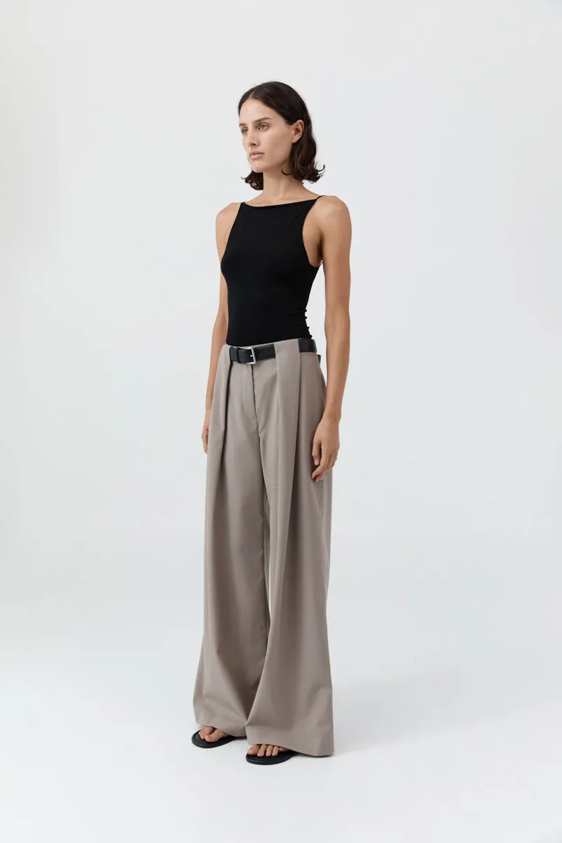 St Agni | Pleat Loop Pant - Mousse sold by Sisters & Co product image thumbnail 3
