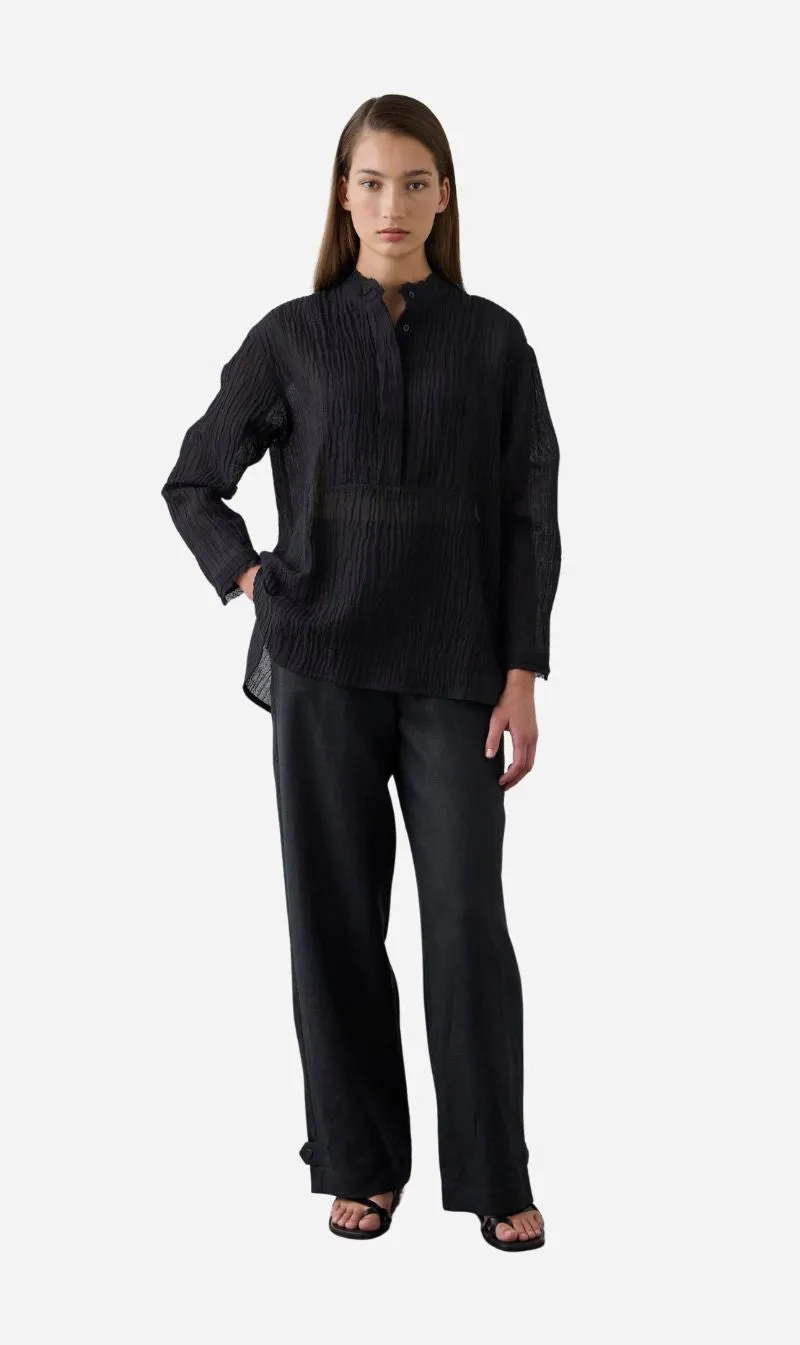 Laing | Tab Cuff Pant - Black sold by Sisters & Co