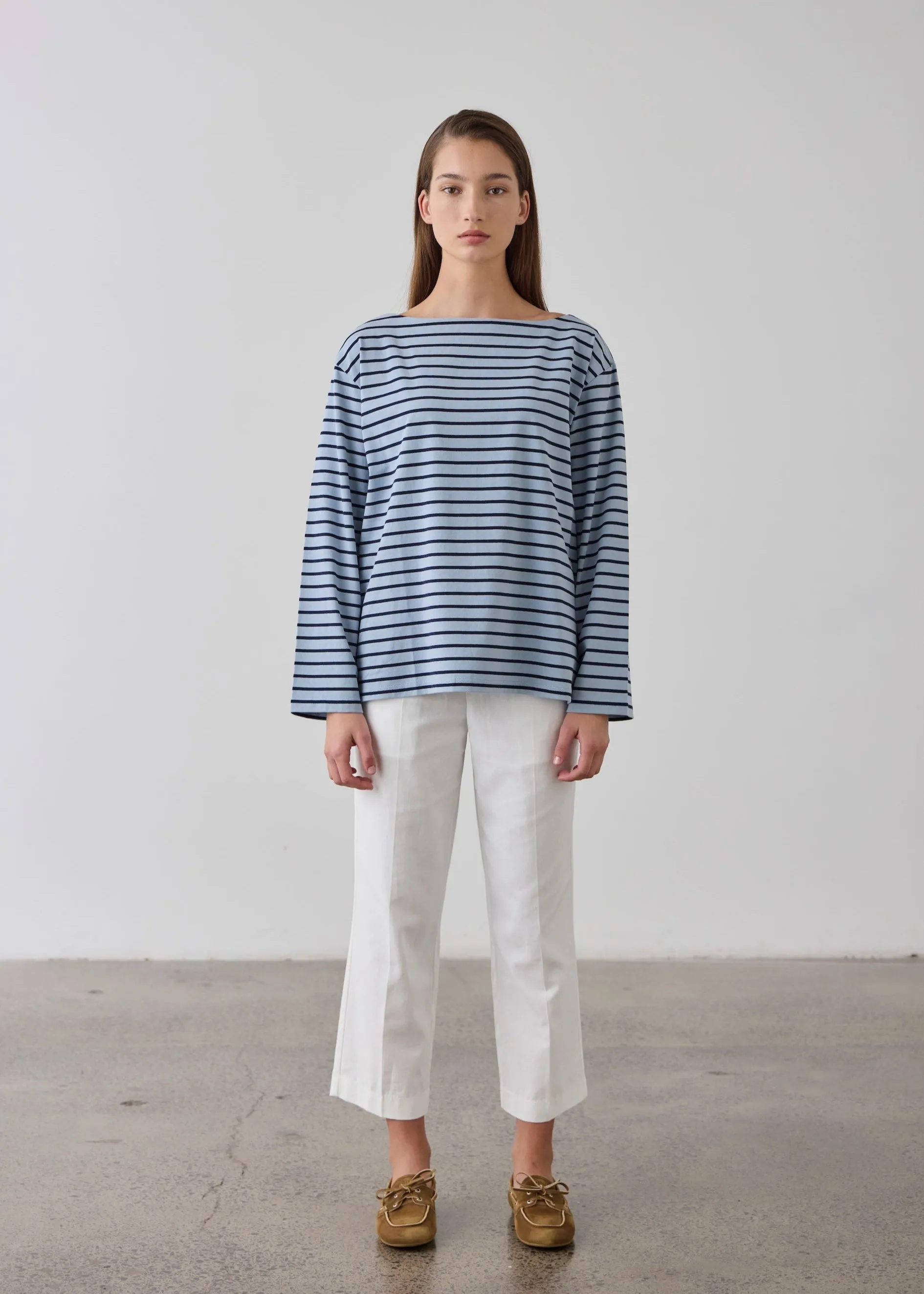 Laing | Striped Long Sleeve T.Shirt - Navy/Cadet Blue sold by Sisters & Co product image thumbnail 3