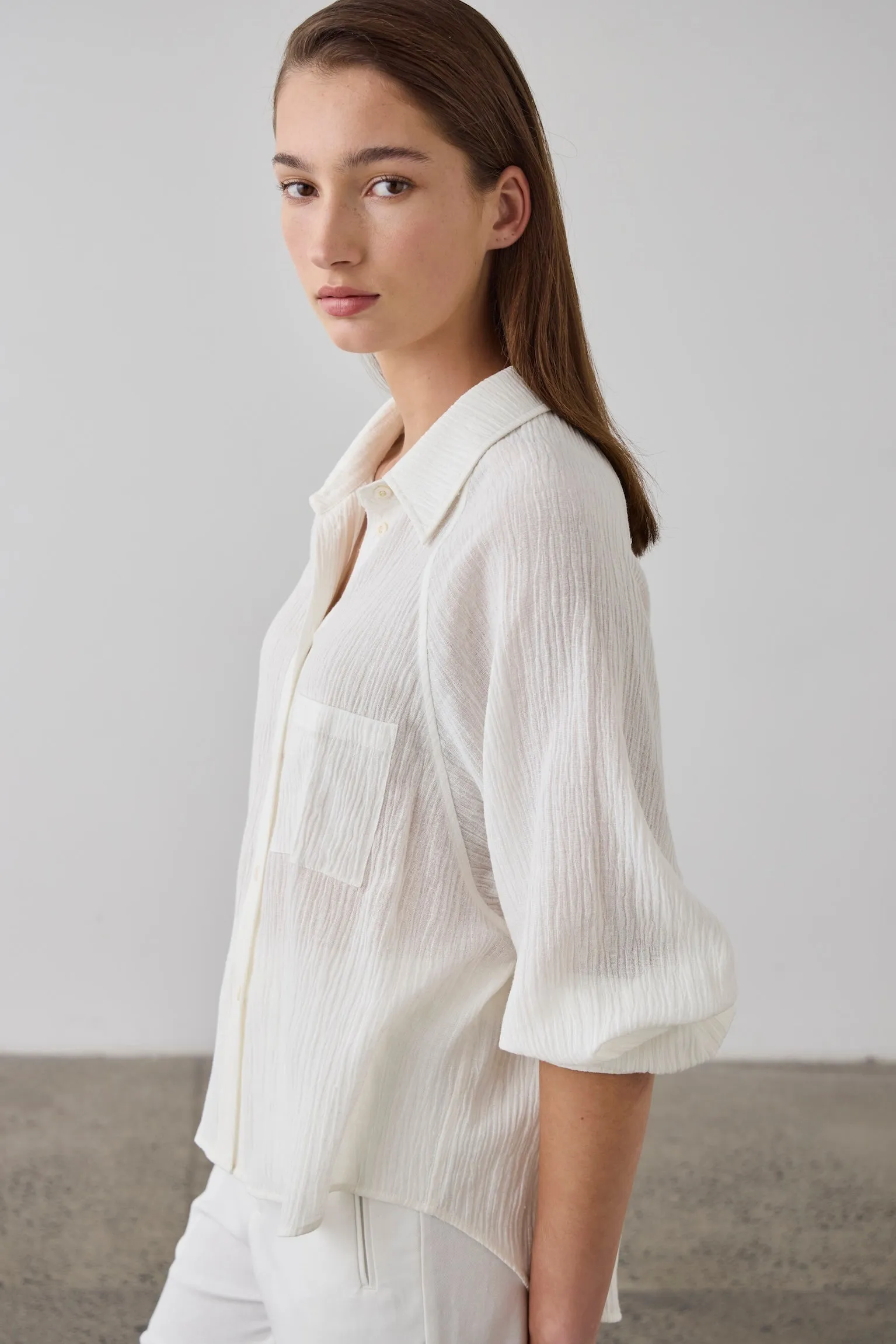 Laing | Raglan Sleeve Blouse - Ecru sold by Sisters & Co product image thumbnail 2
