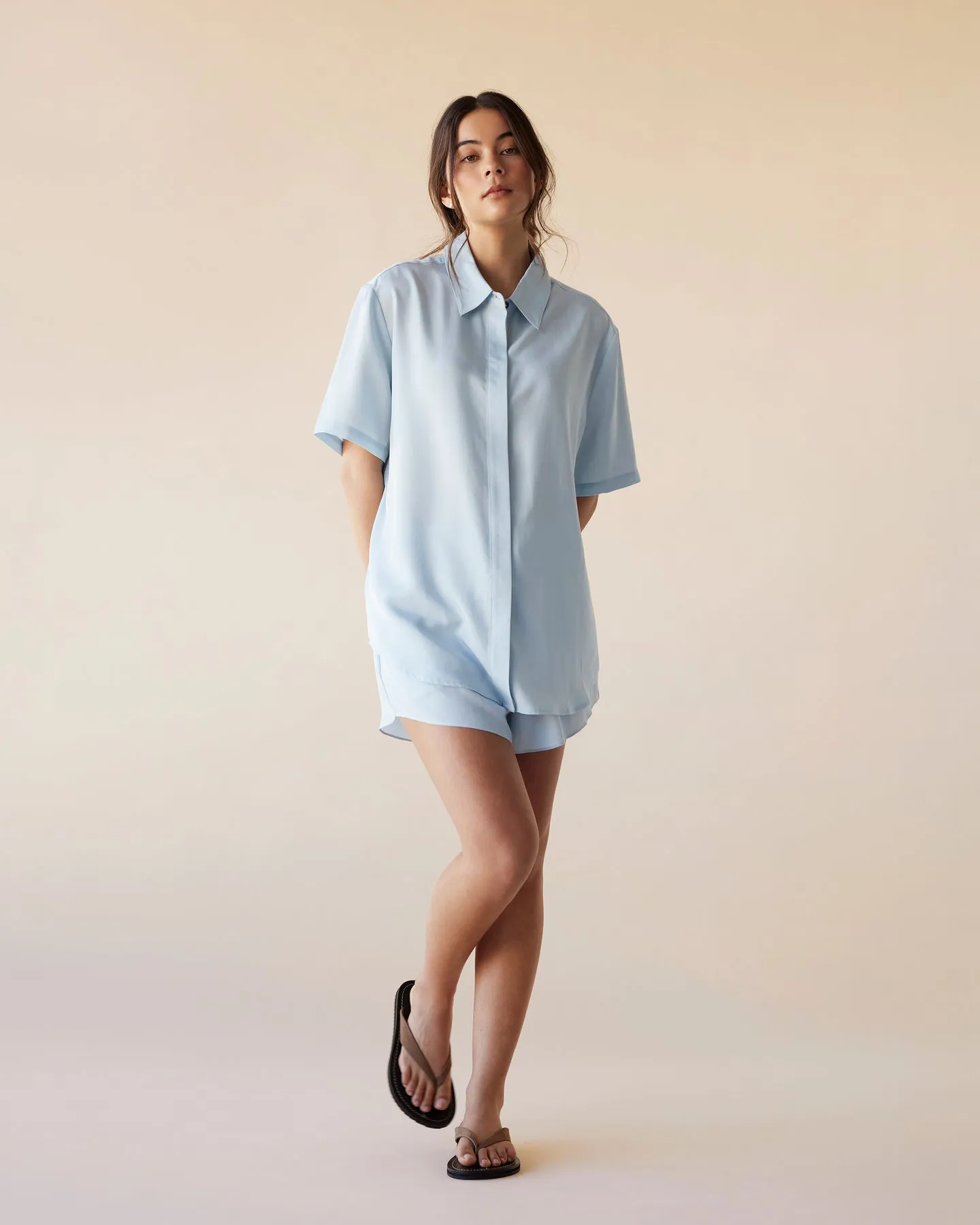 Dear Dylan | Short Sleeve Shirt - Mist sold by Sisters & Co product image thumbnail 2