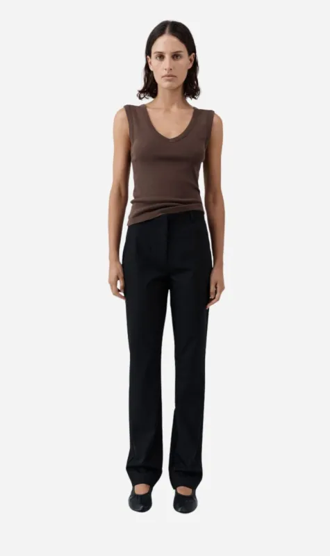 St Agni | Organic Cotton 90s Top - Fudge sold by Sisters & Co