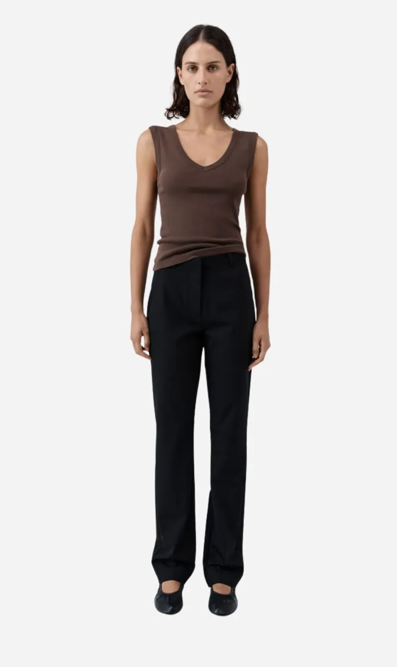 St Agni | Organic Cotton 90s Top - Fudge sold by Sisters & Co